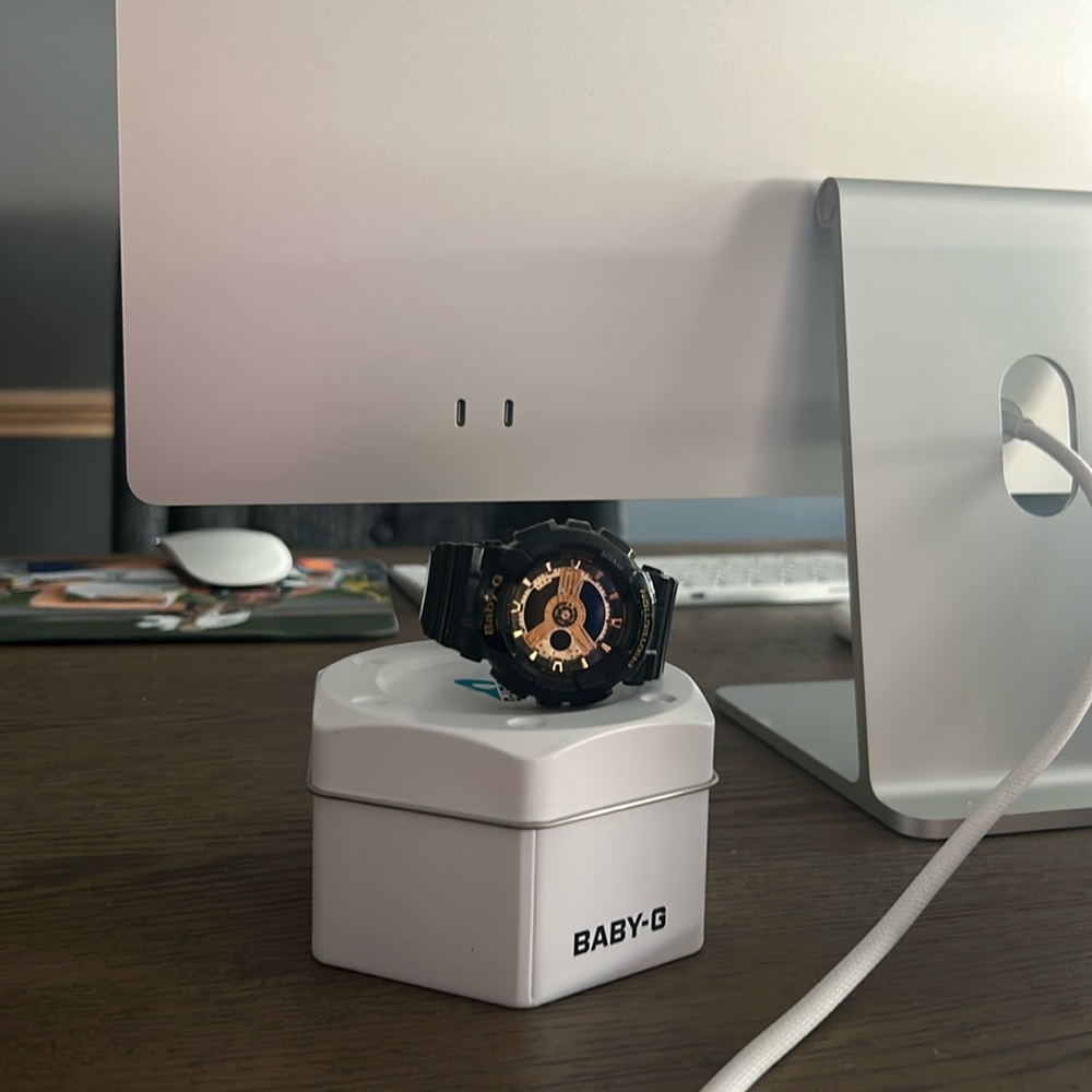 Black gold baby-G watch by Casio